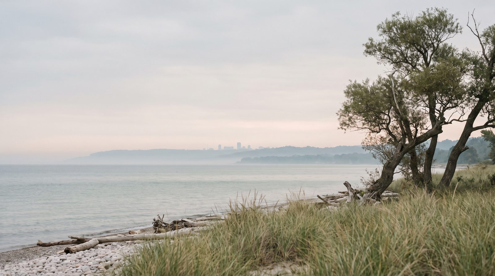 Muted Great Lakes shoreline representing Coast Health Consulting's regional coverage in Minnesota